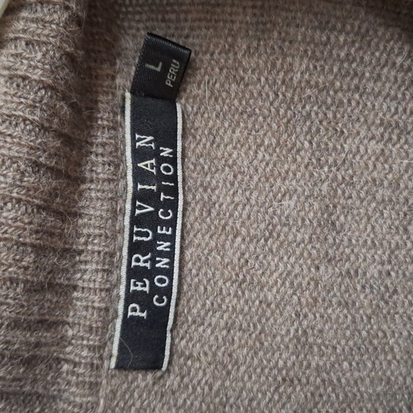 Peruvian Connection alpaca oatmeal sweater dress - Picture 5 of 7